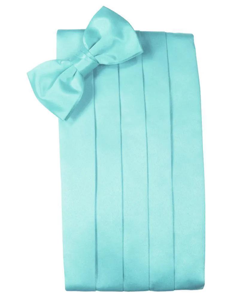 Set Luxury Satin Cummerbund & Bow Tie by Tux-USA