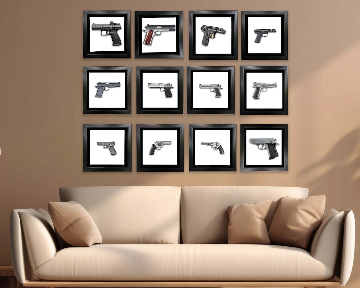 Set of 12 Framed Canvases by GTA ART