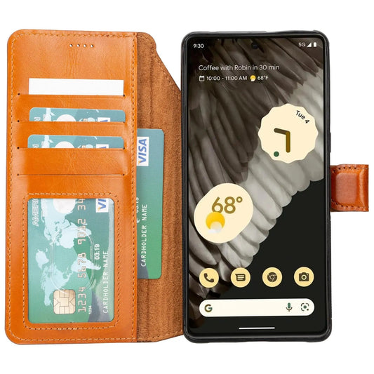 Sheridan Detachable Leather Google Pixel 8 Pro Wallet Case by TORONATA