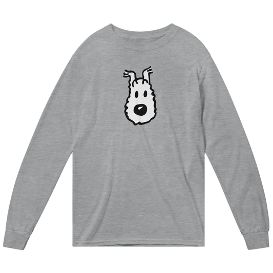 Snowy (Milou), Wire Fox Terrier from Tintin Long Sleeve Shirt by Art-O-Rama Shop