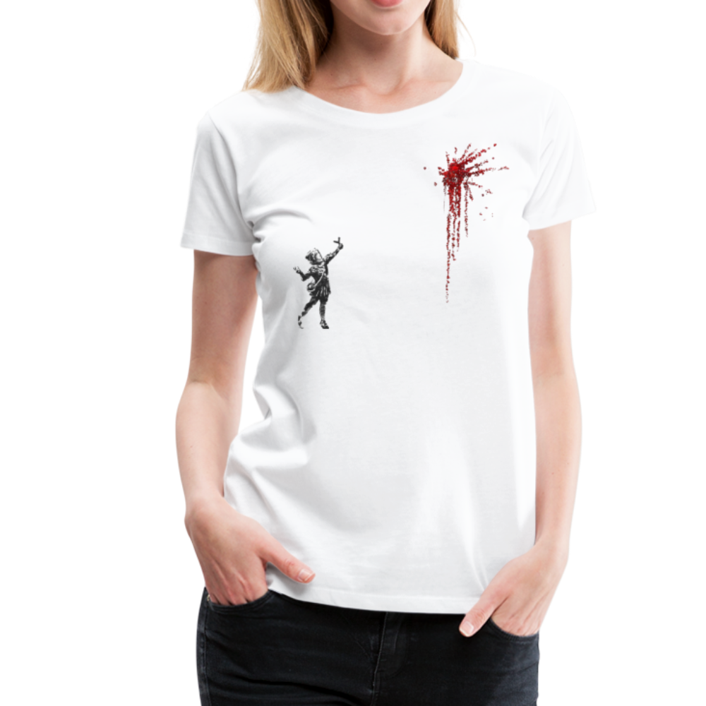 Banksy Valentines Day mural reproduction t-shirt by Art-O-Rama Shop