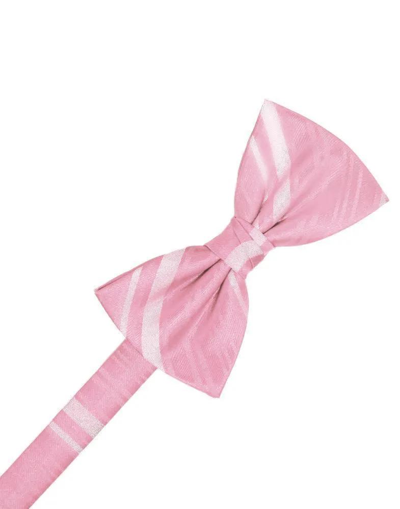 Striped Satin Bow Tie Pre-Tie by Tux-USA