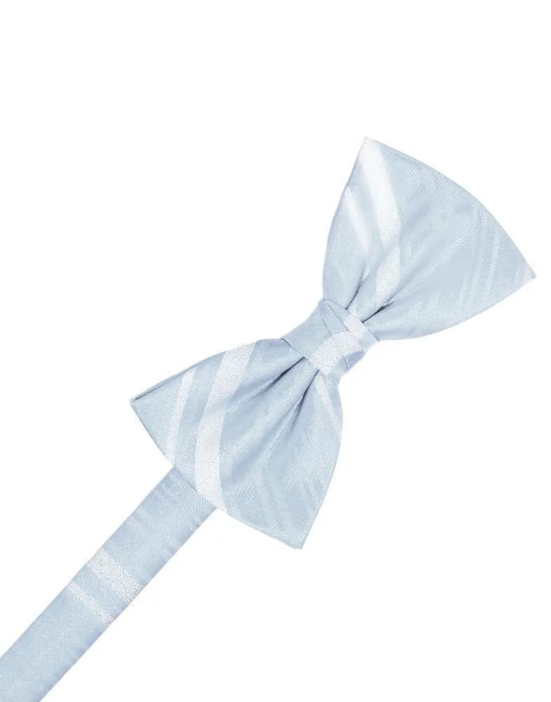 Striped Satin Bow Tie Pre-Tie by Tux-USA