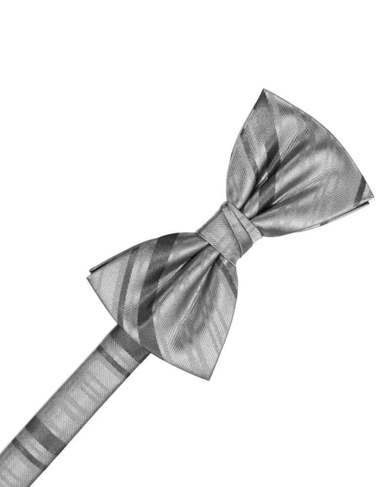Striped Satin Bow Tie Pre-Tie by Tux-USA