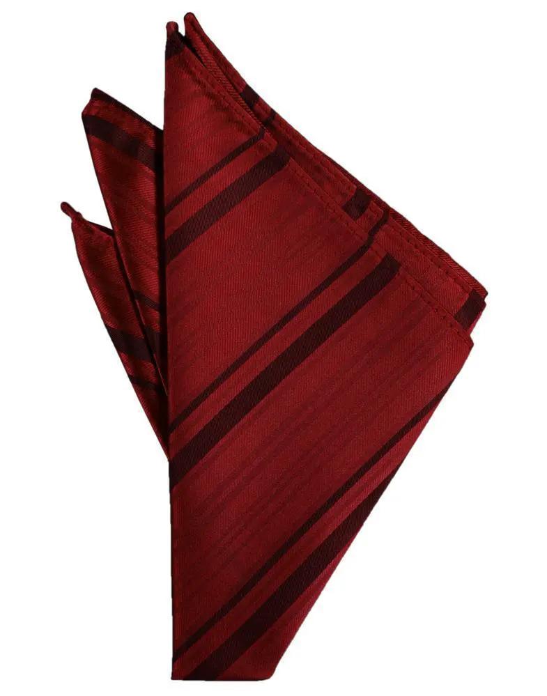 Striped Satin Pocket Square by Tux-USA