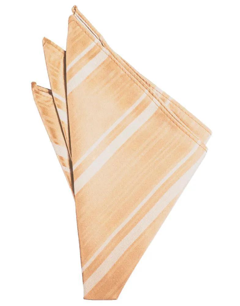 Striped Satin Pocket Square by Tux-USA
