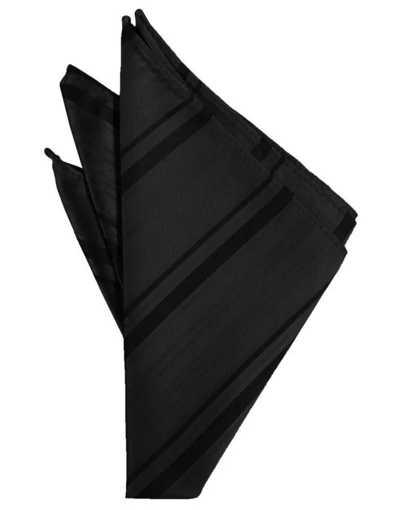 Striped Satin Pocket Square by Tux-USA