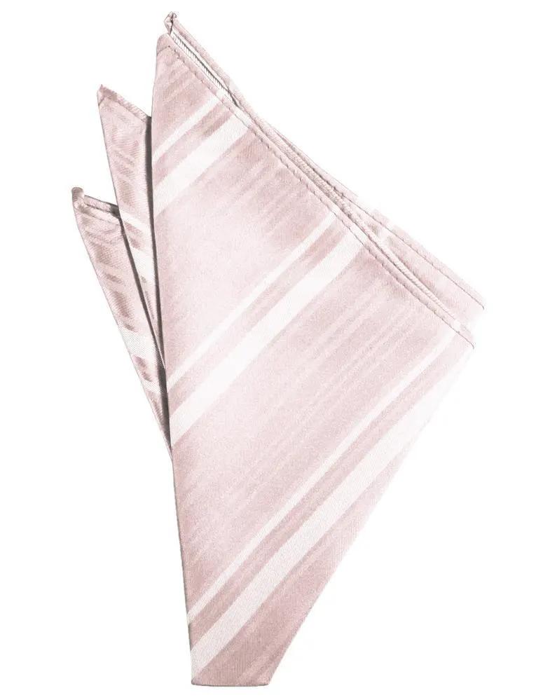 Striped Satin Pocket Square by Tux-USA