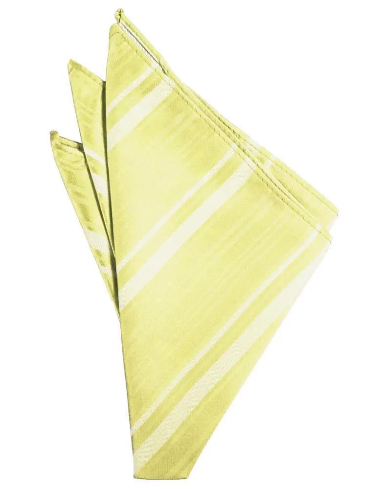 Striped Satin Pocket Square by Tux-USA