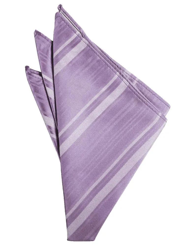 Striped Satin Pocket Square by Tux-USA