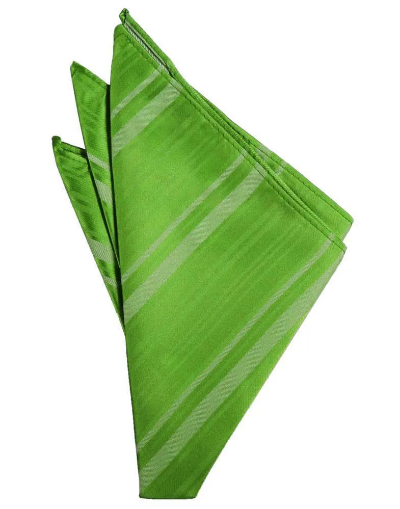Striped Satin Pocket Square by Tux-USA