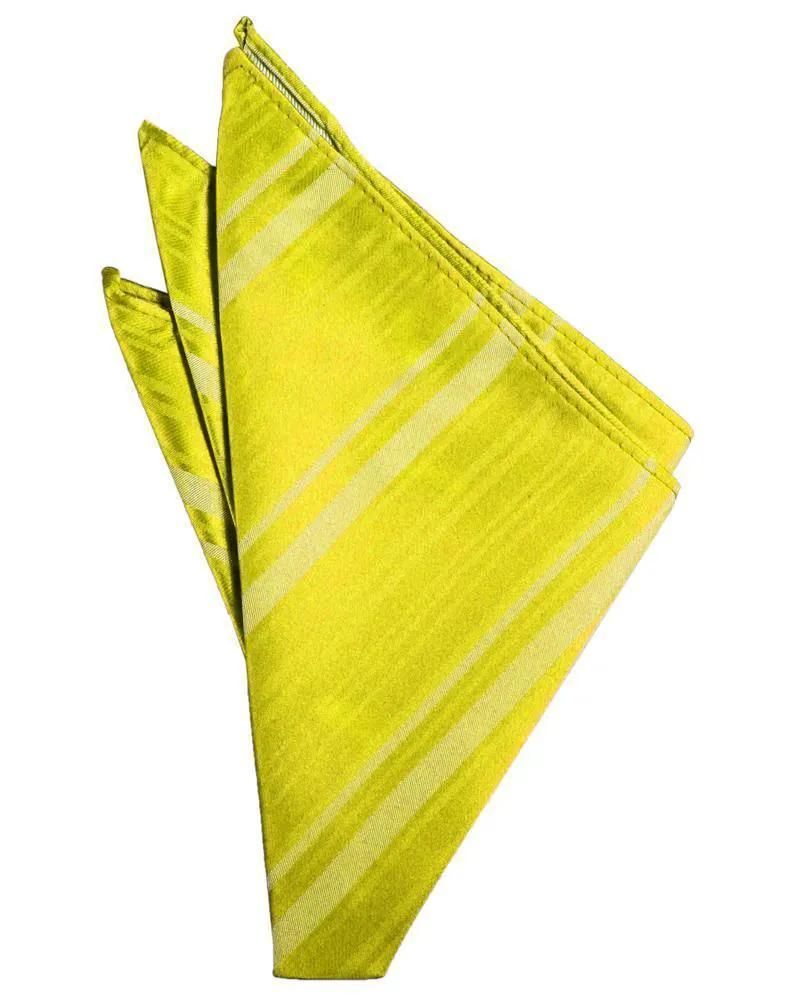 Striped Satin Pocket Square by Tux-USA