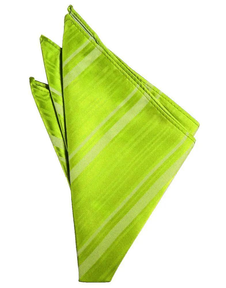 Striped Satin Pocket Square by Tux-USA