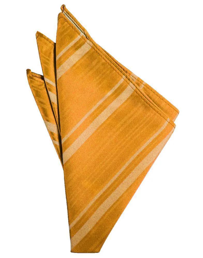 Striped Satin Pocket Square by Tux-USA