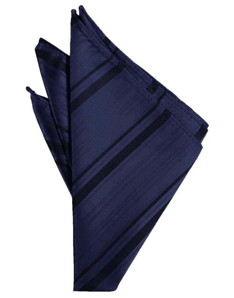 Striped Satin Pocket Square by Tux-USA