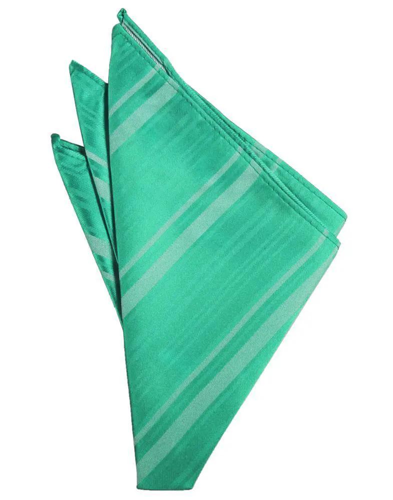 Striped Satin Pocket Square by Tux-USA