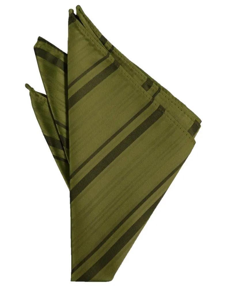 Striped Satin Pocket Square by Tux-USA