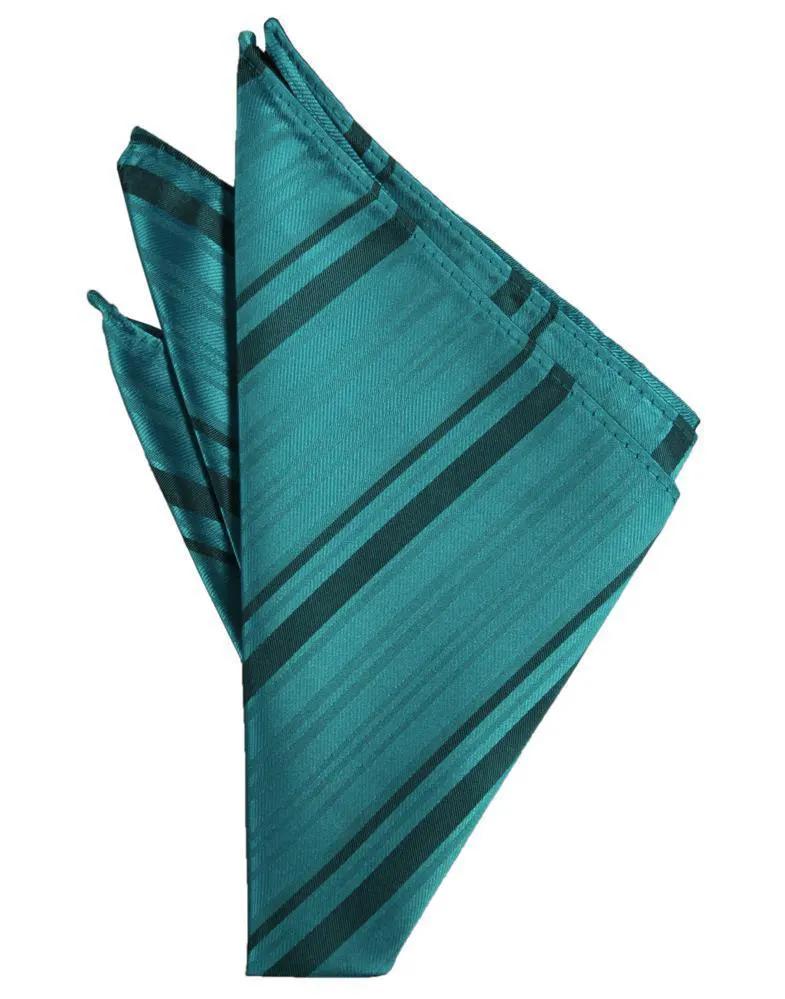 Striped Satin Pocket Square by Tux-USA