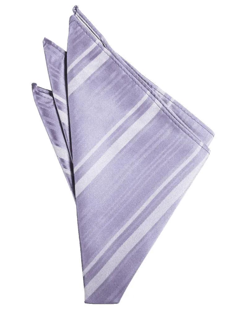 Striped Satin Pocket Square by Tux-USA