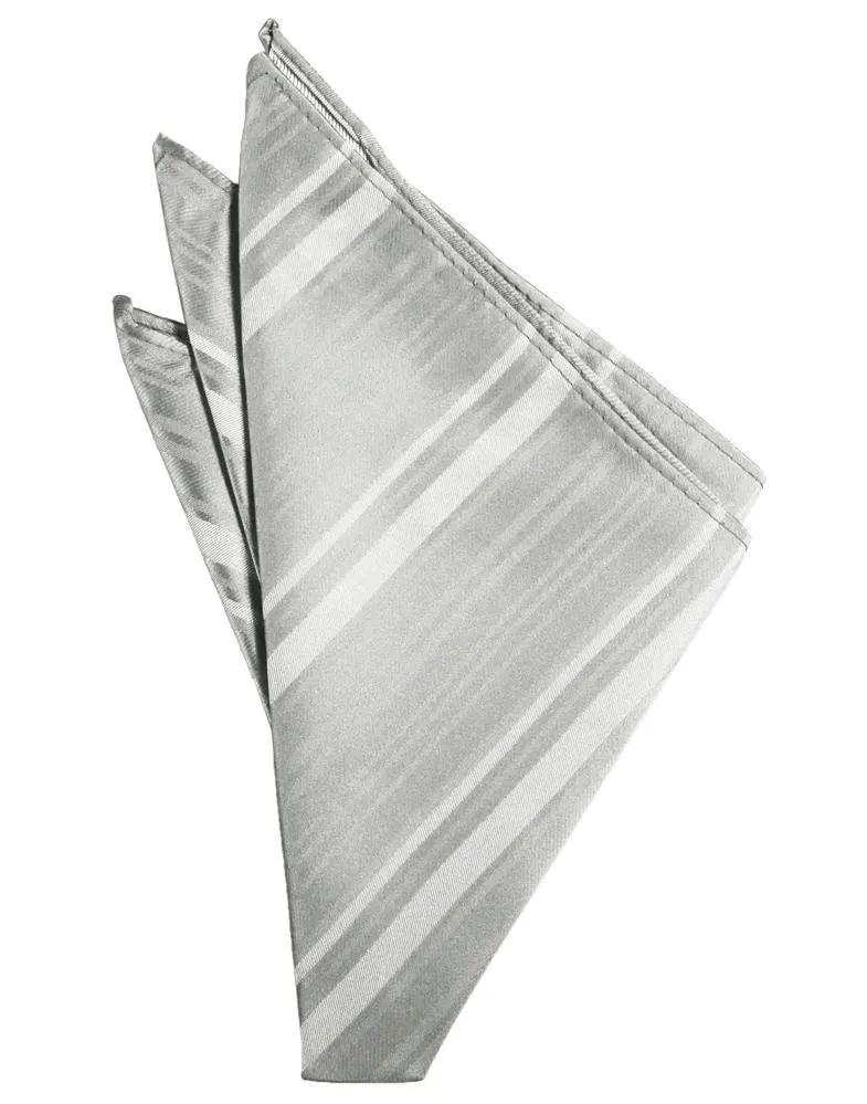 Striped Satin Pocket Square by Tux-USA