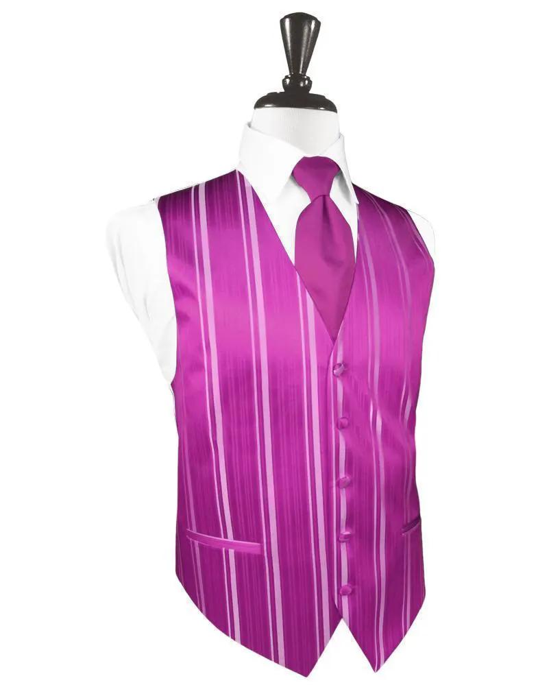 Tuxedo Vest Striped Satin Formal Wear Accessory For Black Tie by Tux-USA