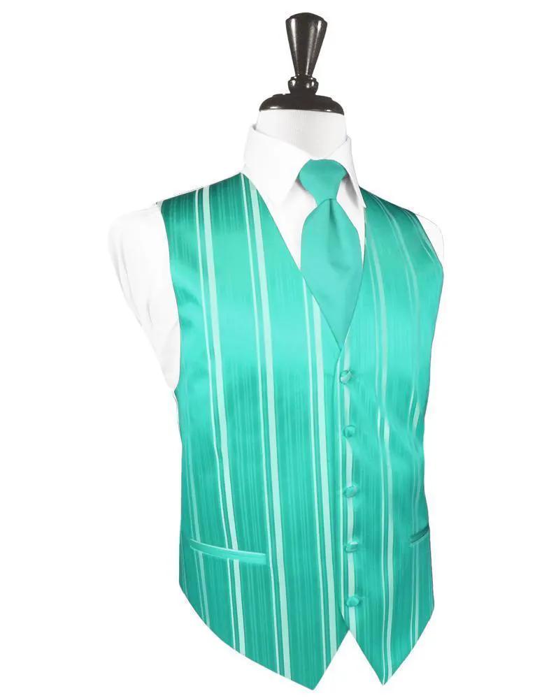 Tuxedo Vest Striped Satin Formal Wear Accessory For Black Tie by Tux-USA