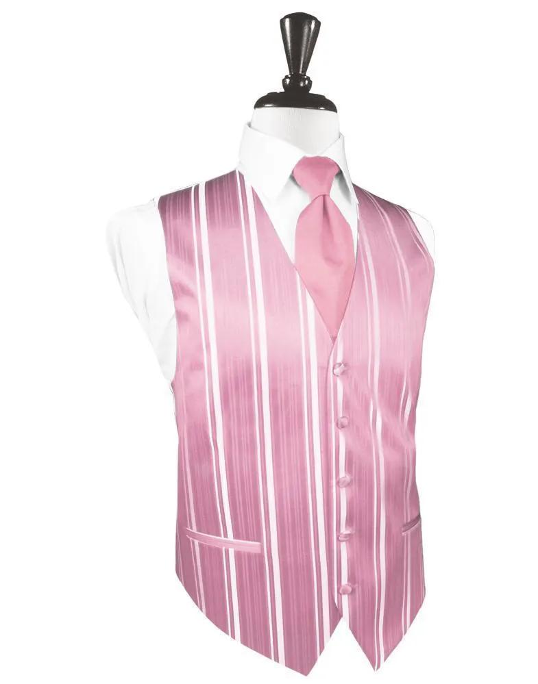 Tuxedo Vest Striped Satin Formal Wear Accessory For Black Tie by Tux-USA