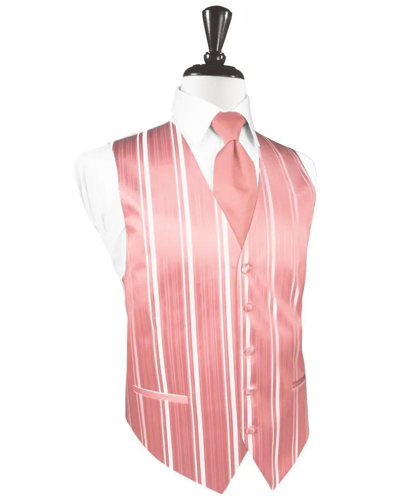 Striped Satin Tuxedo Vest 11 by Tux-USA