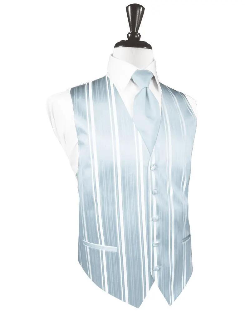 Striped Satin Tuxedo Vest 11 by Tux-USA
