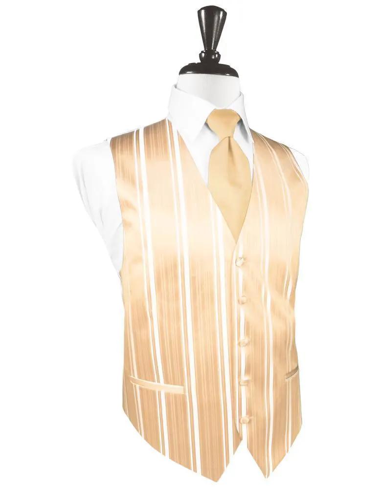 Striped Satin Tuxedo Vest 2 by Tux-USA