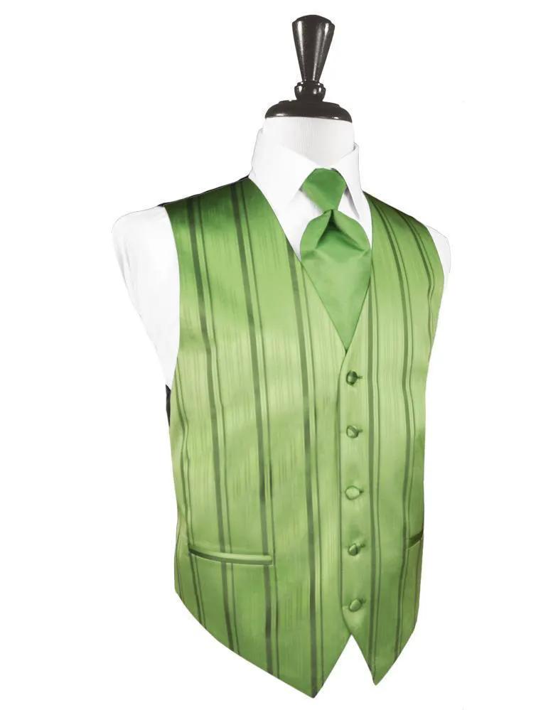 Striped Satin Tuxedo Vest 2 by Tux-USA