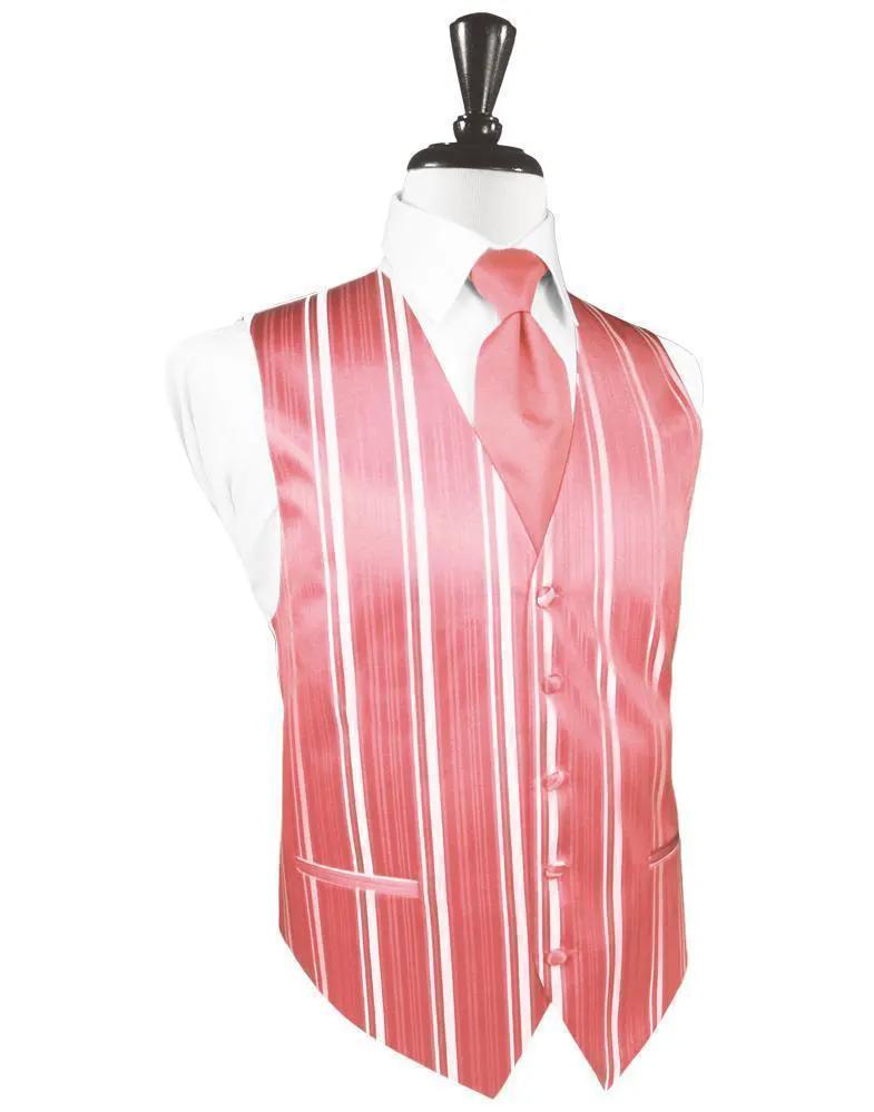Striped Satin Tuxedo Vest 4 by Tux-USA