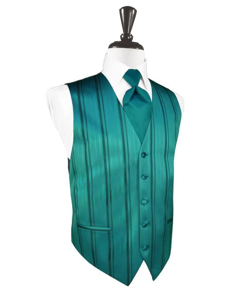Striped Satin Tuxedo Vest 4 by Tux-USA