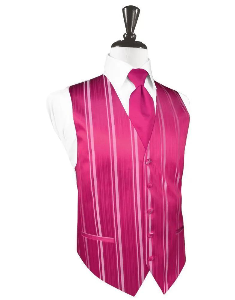 Striped Satin Tuxedo Vest 5 by Tux-USA