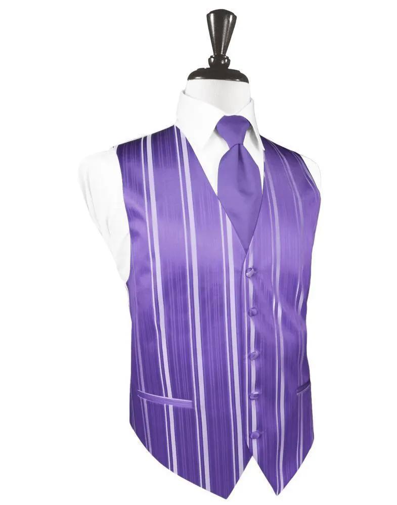 Striped Satin Tuxedo Vest 7 by Tux-USA