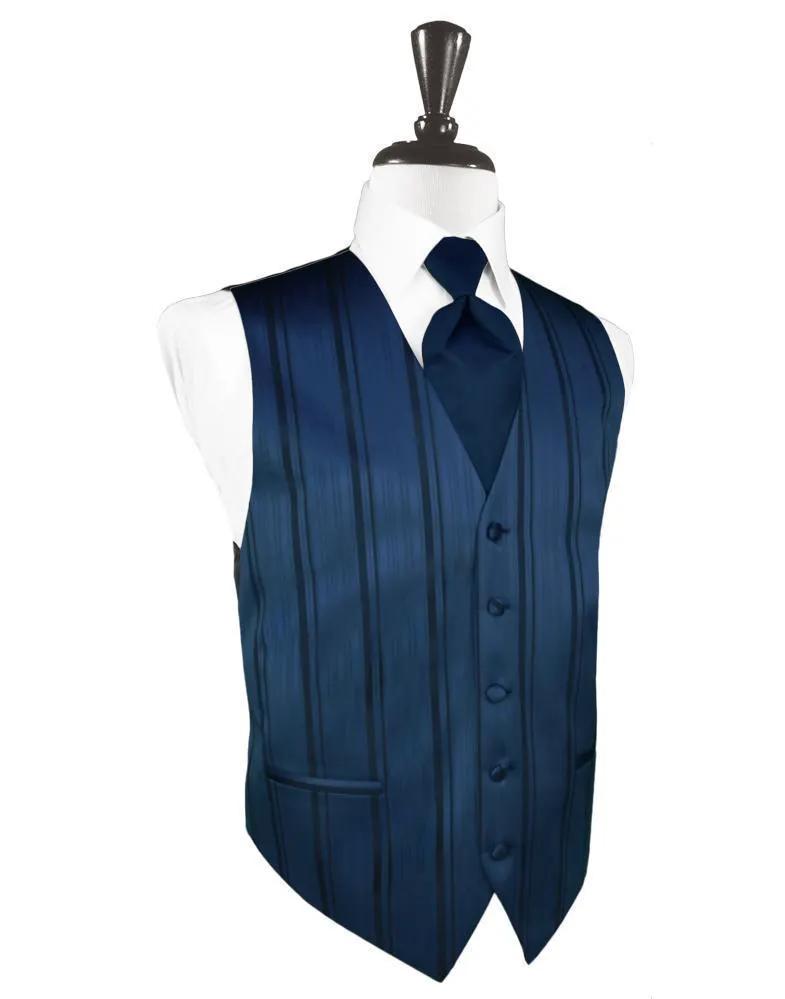 Striped Satin Tuxedo Vest 7 by Tux-USA