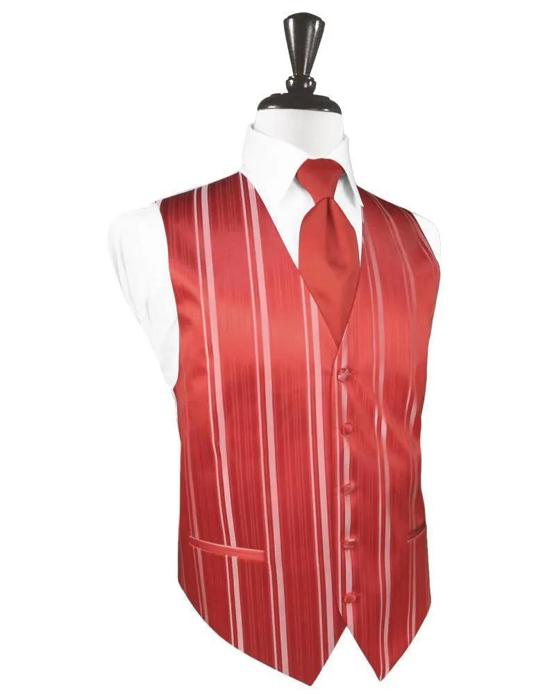 Striped Satin Tuxedo Vest 7 by Tux-USA