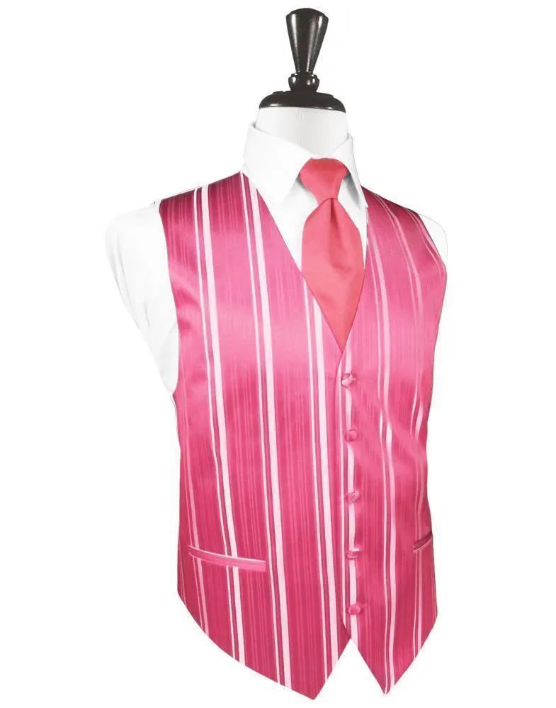Striped Satin Tuxedo Vest 8 by Tux-USA
