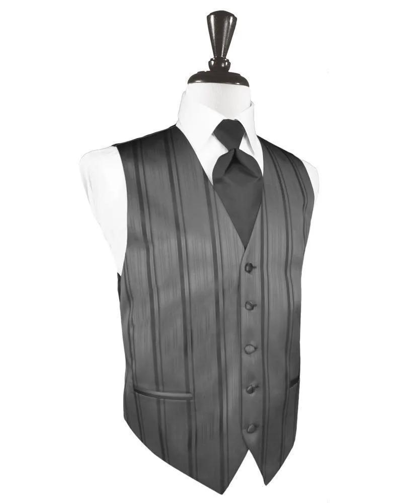 Striped Satin Tuxedo Vest 8 by Tux-USA