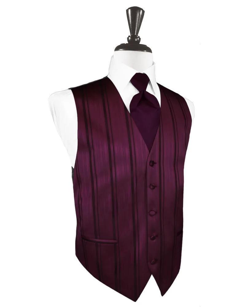 Striped Satin Tuxedo Vest 9 by Tux-USA