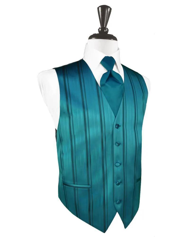 Striped Satin Tuxedo Vest 9 by Tux-USA