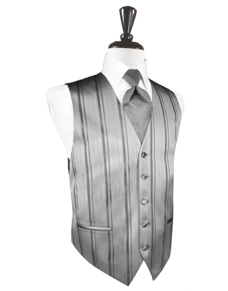 Striped Satin Tuxedo Vest 9 by Tux-USA