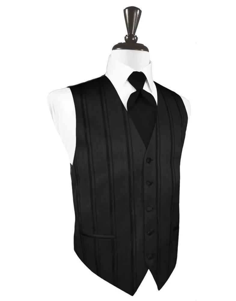 Striped Satin Tuxedo Vest by Tux-USA