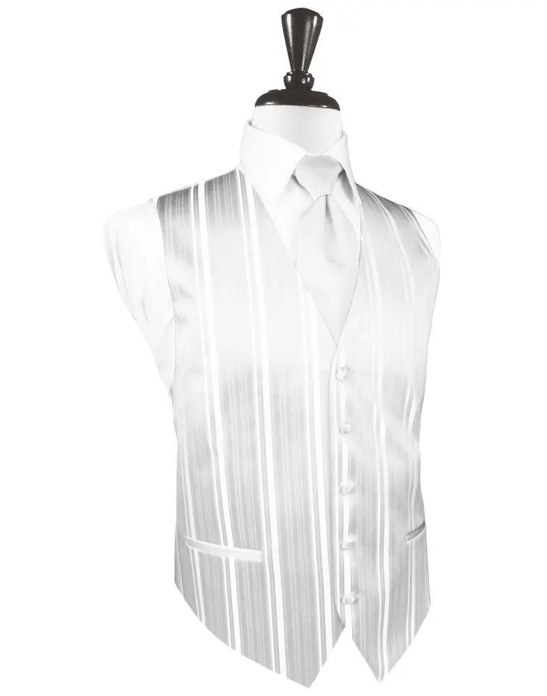 Striped Satin Tuxedo Vest by Tux-USA