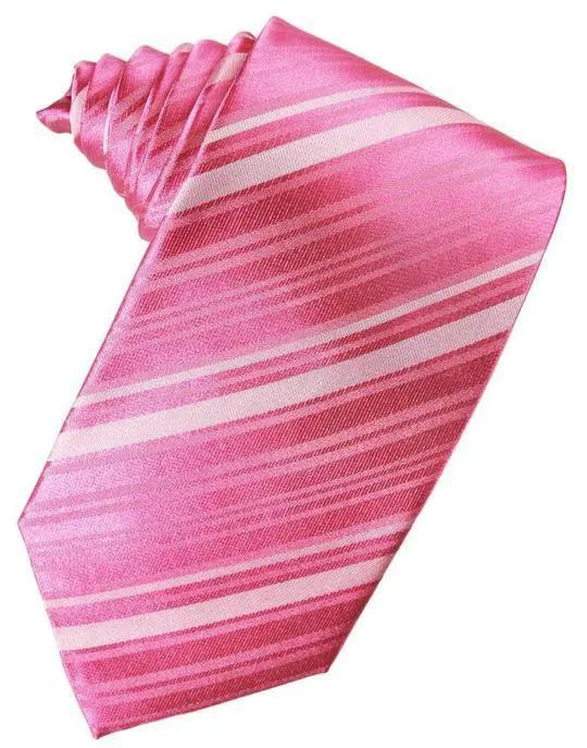 Striped Silk Necktie by Tux-USA