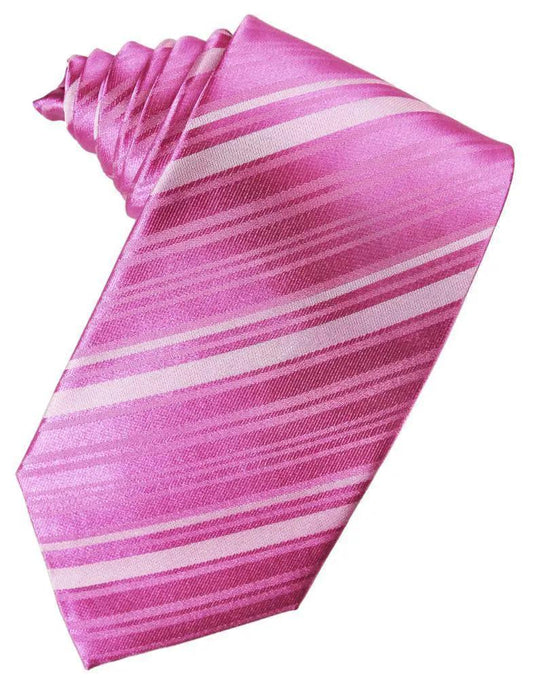 Striped Silk Necktie by Tux-USA