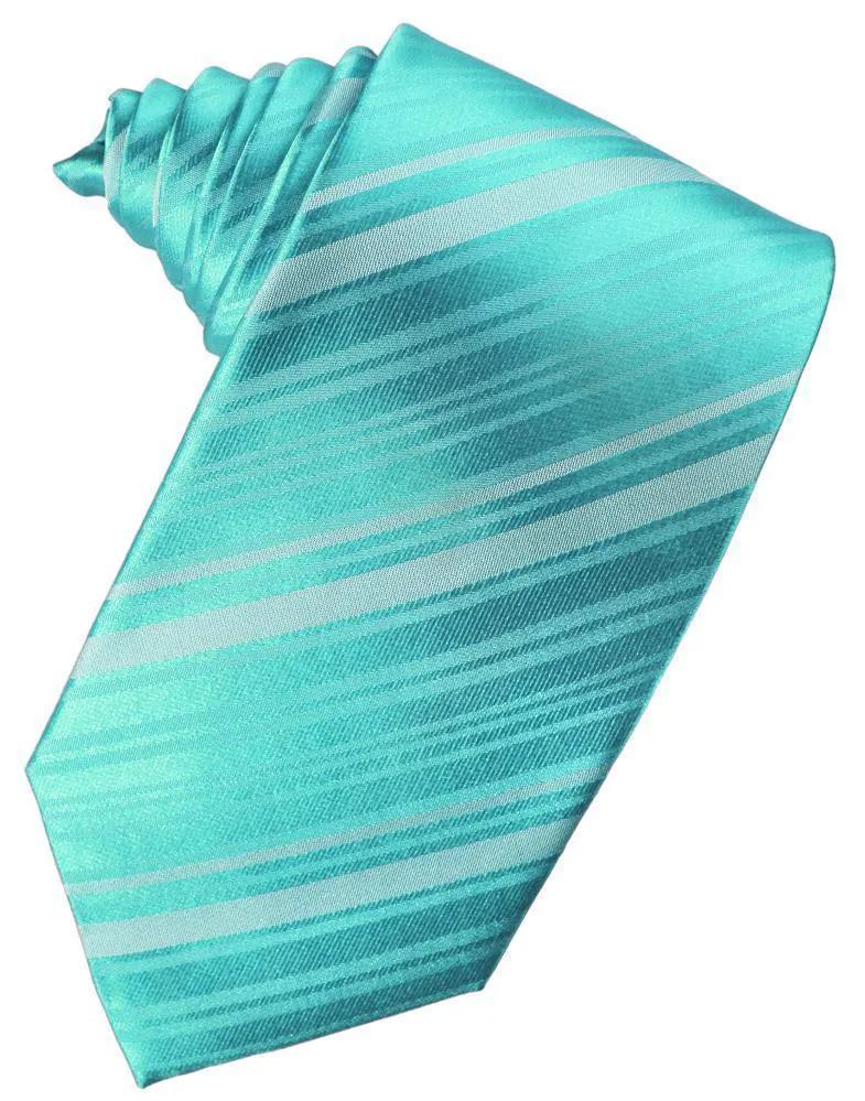 Striped Silk Necktie by Tux-USA