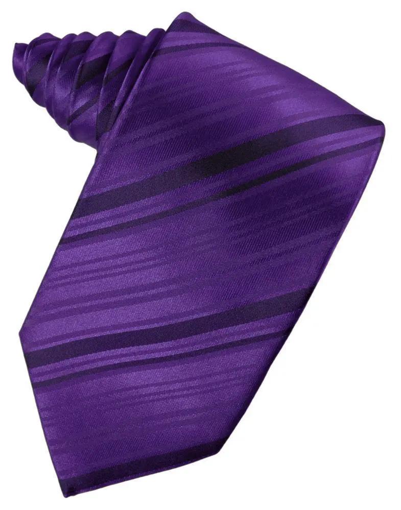 Striped Silk Necktie by Tux-USA