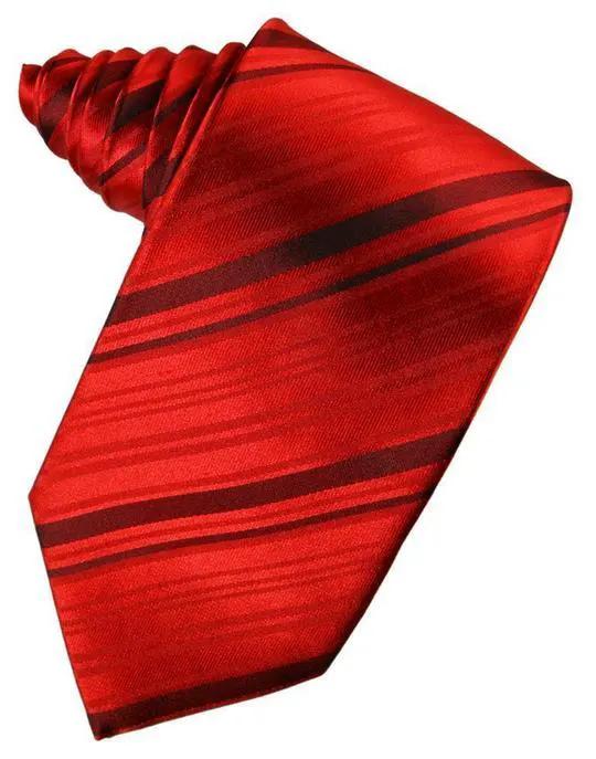 Striped Silk Necktie by Tux-USA
