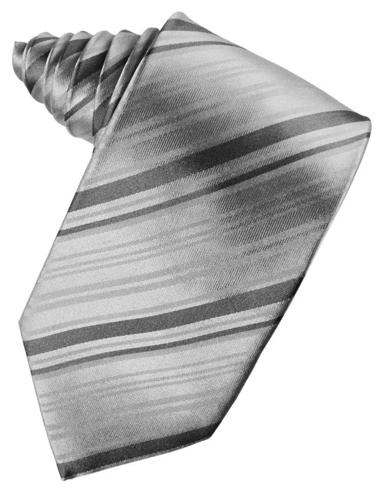 Striped Silk Necktie by Tux-USA